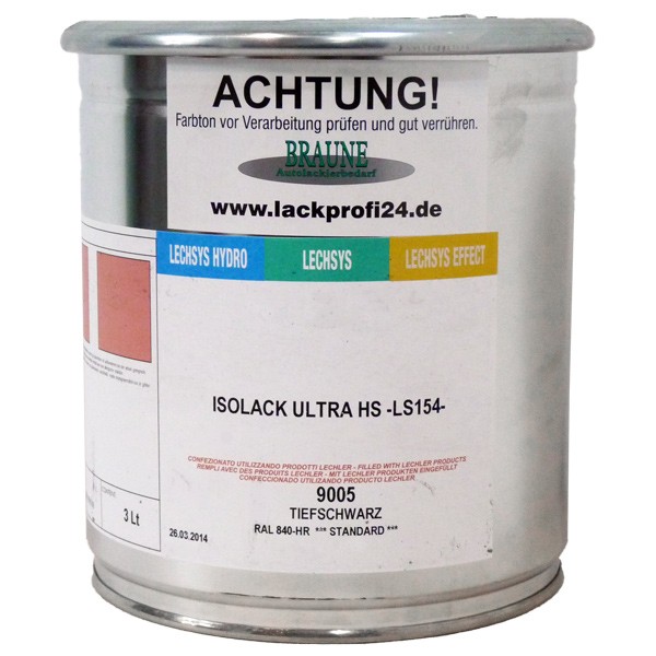utolack 2K RAL Farbton glanz