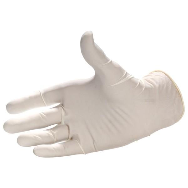 Latex Einweghandschuh weiß