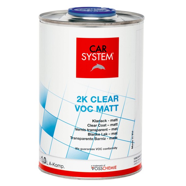 2K Clear VOC Matt Klarlack und Härter im Set